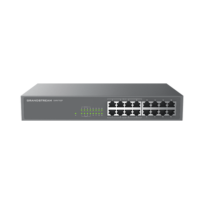 Switch Grandstream Gwn7702p/ Switch Poe 16 Puertos Gigabit No Administrable / 8 Puertos 10/100/1000 Mbps / 8 Puertos Poe / Hasta 145w