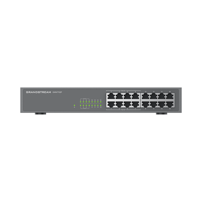 Switch Grandstream Gwn7702p/ Switch Poe 16 Puertos Gigabit No Administrable / 8 Puertos 10/100/1000 Mbps / 8 Puertos Poe / Hasta 145w