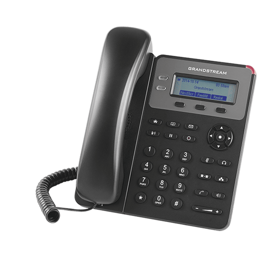 Teléfono IP SMB de 2 Líneas, 1 cuenta SIP con 3 teclas de función programables y conferencia de 3 vías. PoE