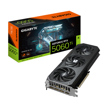Tarjeta De Video Gigabyte Gv-n506tgaming Oc-8gd / Rtx 5060 Ti / Gddr7 8gb / Pcie 5.0 / Dp 2.1 / Hdmi 2.1