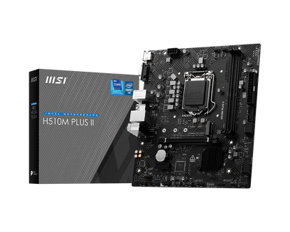 Mb Msi H510m Intel S-1200 10a Gen/11a Gen /2xddr4 2933 / 2133 Mhz/pcie 3.0/hdmi/vga/4xusb 3.1/m.2/micro Atx/gama Basica