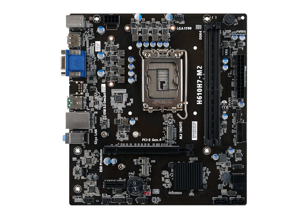 Mb Ecs H610 S-1700 12a Gen / 2x Ddr4 3200 / Pcie 4.0 / 4x Usb 3.2 / Hdmi / Dp / Matx / Gama Basica