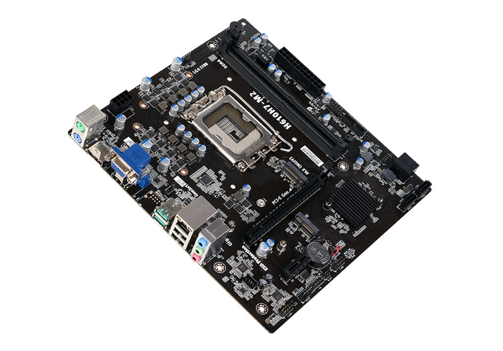 Mb Ecs H610 S-1700 12a Gen / 2x Ddr4 3200 / Pcie 4.0 / 4x Usb 3.2 / Hdmi / Dp / Matx / Gama Basica