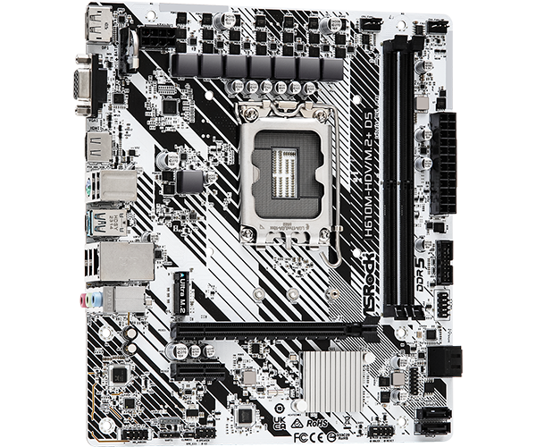 Mb Asrock H610 / Ddr5 / X1 Ps2 / X1 Vga / X1 Hdmi / X1 Dp / X1 Usb 3.2 / X1 Usb 3.2 Tipo C / X4 Usb 2.0 / X1 Lan 1 Gbe / Socket 1700