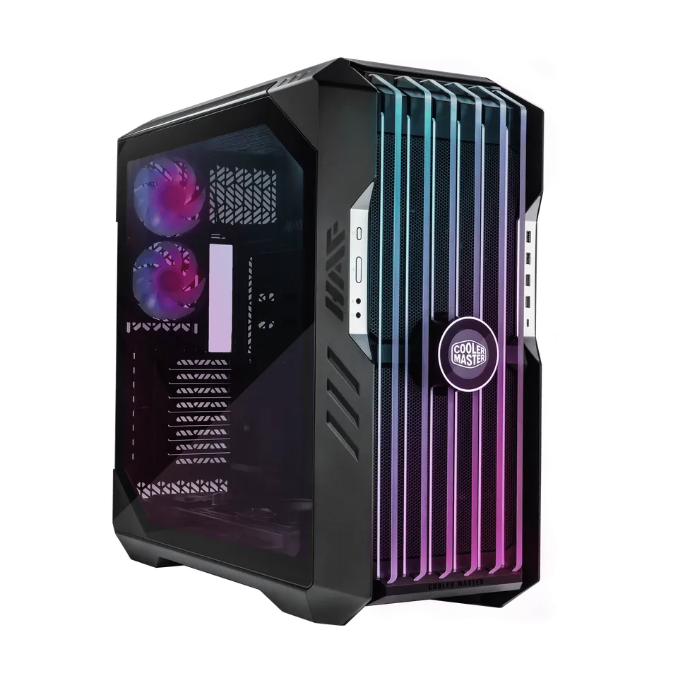 Gabinete Cooler Master Haf 700 Evo/e-atx/carcasa Policarbonato/alto Flujo De Aire/pantalla Lcd/panel Frontal Tg Transpirable/ventiladores Argb/gamer