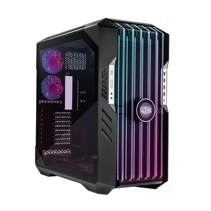 Gabinete Cooler Master Haf 700 Evo/e-atx/carcasa Policarbonato/alto Flujo De Aire/pantalla Lcd/panel Frontal Tg Transpirable/ventiladores Argb/gamer