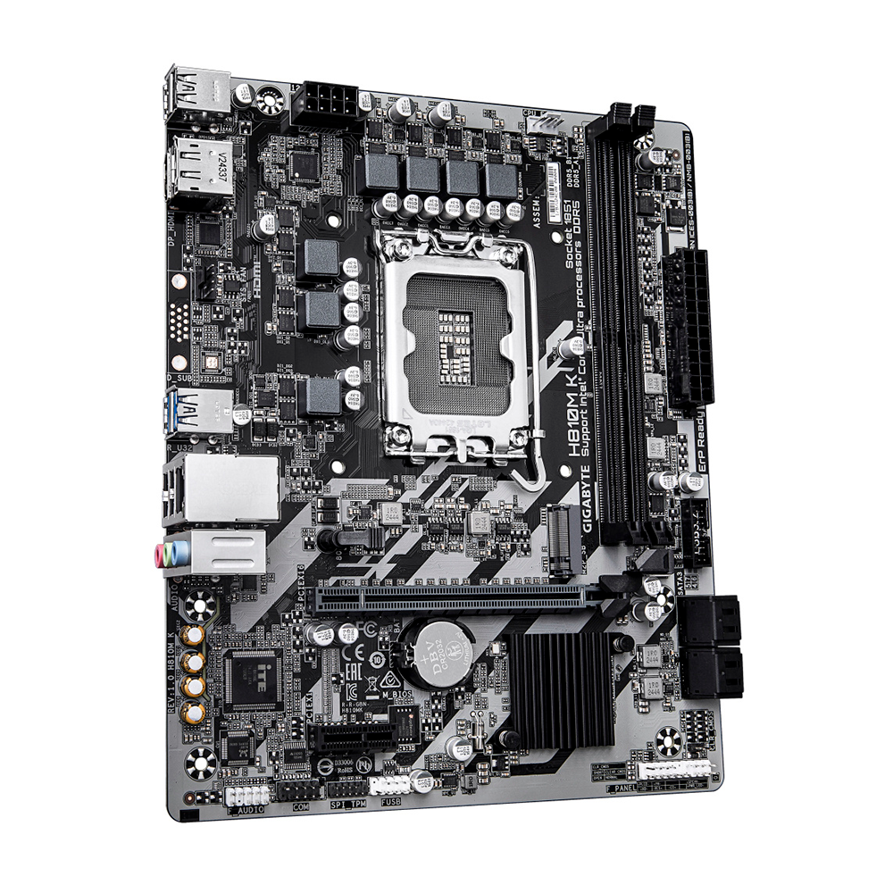 Tarjeta Madre Gigabyte H810m K / Socket Intel Lga 1851 / Ddr5 / Dp / Hdmi / Micro Atx / Gama Basica