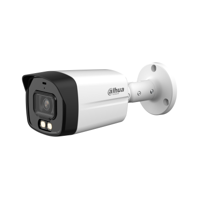 Camara Hdcvi Plus/ Dahua/ Hac-hfw1200tlm-il-t/ Bullet De 2 Mp/ Lente De 2.8 Mm Apertura De Hasta 111°/ Audio Bidireccional/ Iluminador Dual Inteligente Hasta 40m/ Metal + Plastico