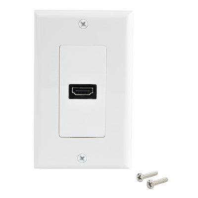 Placa De Pared Hdmi De Una Entrada Hembra - Color Blanco - Hdmiplate - Startech.com Mod. Hdmiplate