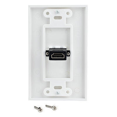 Placa De Pared Hdmi De Una Entrada Hembra - Color Blanco - Hdmiplate - Startech.com Mod. Hdmiplate