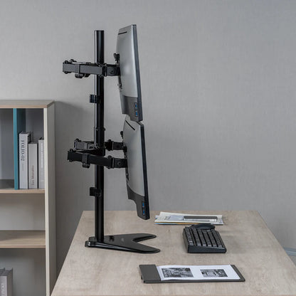 Soporte Acteck Enforce Zone-b Sm445 / Para Escritorio / 4 Monitores / 17-32 Pulg / Max 9 Kg Por Brazo / Vesa 75-100 Mm / Organizador De Cables / Negro / Ac-939669