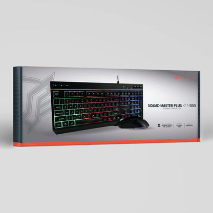 Kit Gamer Balam Rush Squad Master Plus Ktm555 / Teclado Y Mouse / Alambrico Multimedia / Ergonomico / Win -mac -ios -android / Retroiluminado / 115 Teclas / 7200 Dpi / 6 Botones Scroll / Br-936286