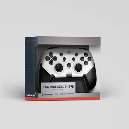 Gamepad Balam Rush Kontrol React G575 / Game Pad Control / Inalambrico Recargable / Bt 5.0 / Ergonomico / Android - Ios - Pc - Ps3- 4 - N Switch / 9 Horas De Juego / Soporte P Celular / Br-936927