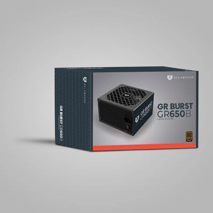 Fuente De Poder Gamer Balam Rush Gr Burst Gr650b / Certificada / 650w / 80 Plus Bronze / Atx / No Modular / Bajo Nivel De Ruido / 5 AÑos De Garantia / Negro / Br-937689