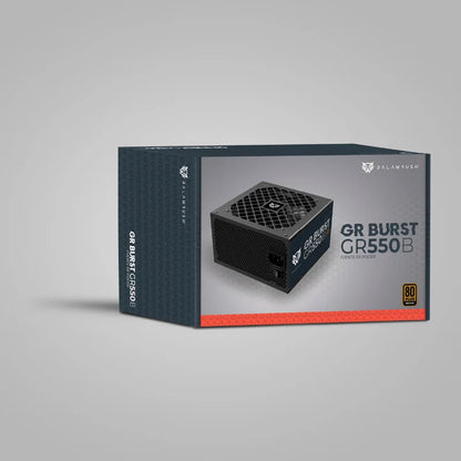 Fuente De Poder Gamer Balam Rush Gr Burst Gr550b / Certificada / 550w / 80 Plus Bronze / Atx / No Modular / Bajo Nivel De Ruido / 5 AÑos De Garantia / Negro / Br-937696