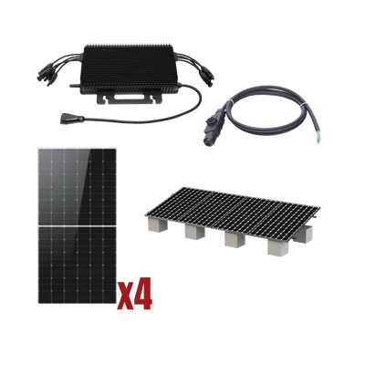 Kit Solar Interconexion  / 2kw  220vca / Microinversores Hoymiles / Montaje Incluido