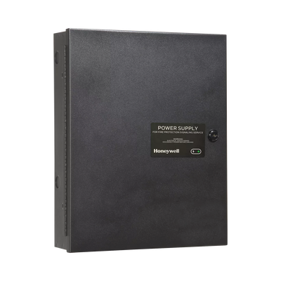 Fuente De Alimentación Remota / 10 Amperes / 3 Entradas / 7 Salidas Nac O Auxiliar De 24 Vcc / Compatible Con Paneles Notifier, Farenhyt, Silent Knight Y Fire-lite / Gabinete Negro
