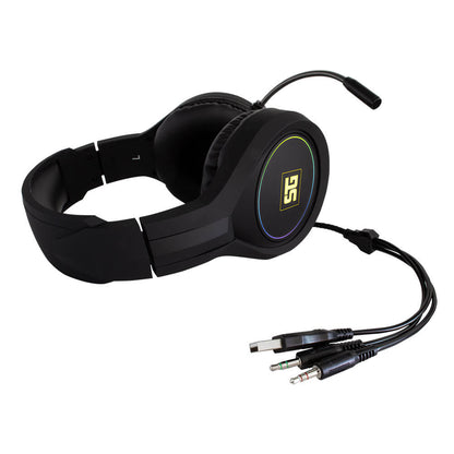 Diadema Gamer Vorago Start The Game Hs-501 3.5mm, Rgb, 40mm