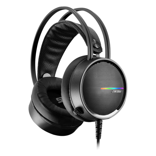 Diadema Gamer / Vorago Start The Game / Hs-502, 3.5mm, Rgb, 50mm, Negro