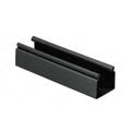 Canaleta Fiberrunner™ 2x2 Sin Tapa, De Pvc Rígido, Sin Orificios De Montaje, Color Negro, 1.8 M De Largo