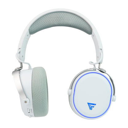 Diadema / Game Factor / Hsb600 Wireless, 22 Horas, Triple Conectividad 2.4/bt/3.5, Tipo C, MicrÓfono Removible, Surround 7.1, Rgb, Blanca
