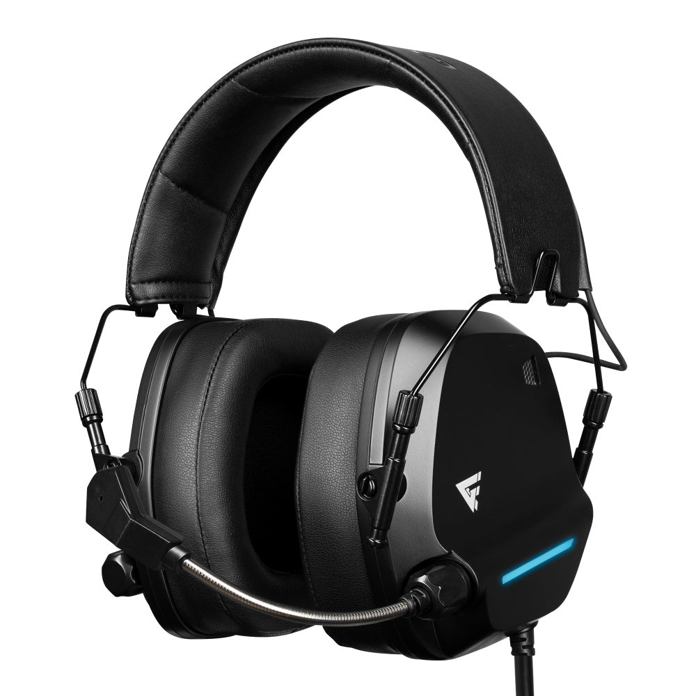 Diadema / Game Factor / Hsg550 ConexiÓn Por Usb / MicrÓfono Ajustable / Surround 7.1 /  Negro