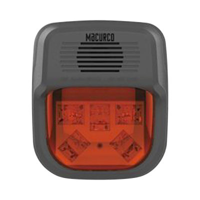 Sirena Estrobo Rojo Para Paneles y Detectores Macurco