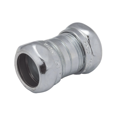 Cople Compresión De Acero Galvanizado Para Pared Delgada De 1" .
