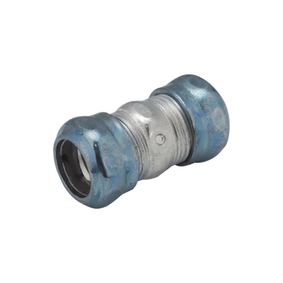 Cople Compresión Hermético De Acero Galvanizado Para Pared Delgada De 1 1/2" .
