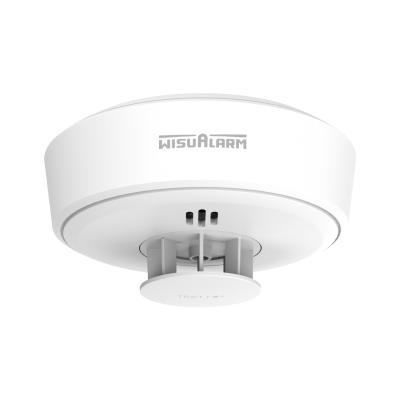 Detector De Calor/ Dahua/ Wisualarm Hy-ht10a-r8 Inalambrico (interconectable Hasta 24 Disp), Monitoreo De Temperatura, Deteccion Incendios De Clase A1 (54°c To 65°c), Sonido De Alarma De 85db, Certif