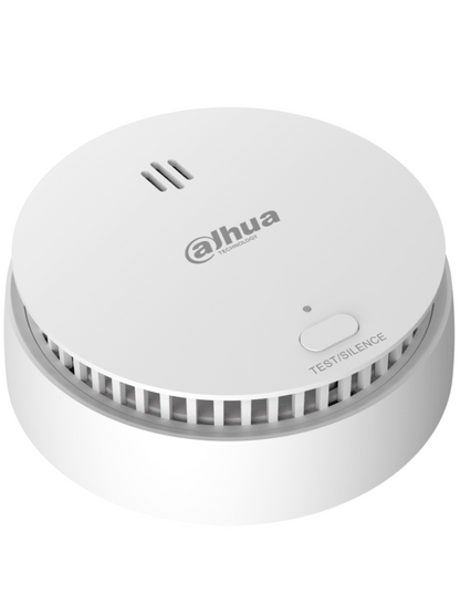 Detector De Humo InalÁmbrico/ Dahua/ Dhi-hy-sa21a-w2 - / Sensor FotoelÉctrico De Doble CÁmara / Sirena Interna De 85db / FunciÓn De Prueba Y Silenciar / Alarma Visual Y Sonora / Indicador Led