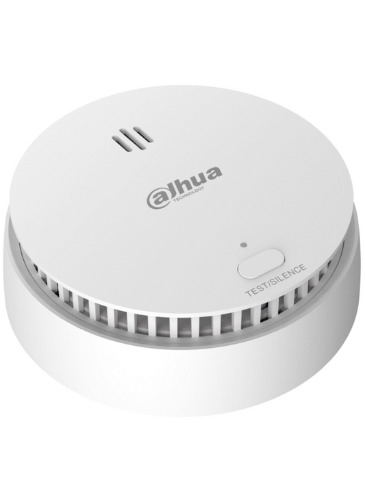 Detector De Humo InalÁmbrico/ Dahua/ Dhi-hy-sa21a-w2 - / Sensor FotoelÉctrico De Doble CÁmara / Sirena Interna De 85db / FunciÓn De Prueba Y Silenciar / Alarma Visual Y Sonora / Indicador Led