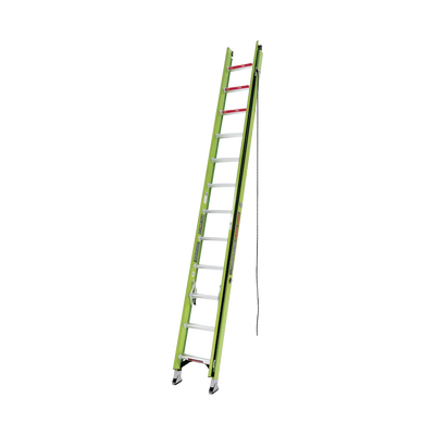 Escalera De Extensión De Aluminio + Fibra De Vidrio Hasta 7.31 M. !la Más Liviana Del Mundo! (no. Parte: 18724)