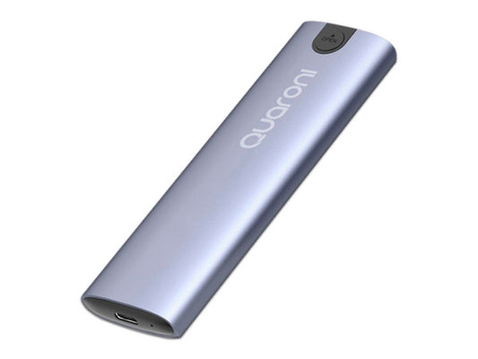 Carcasa Enclosure Quaroni Para M.2 Nvme / Compatibilidad 2280 / Cable Usb C / Aluminio