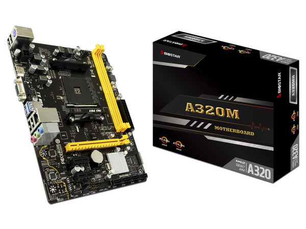 Mb Biostar A320 Amd S-am4/ 2x Ddr4 2933/requiere Tarjeta De Video/hdmi/vga/ 3x Usb 3.1/micro-atx/gama Basica