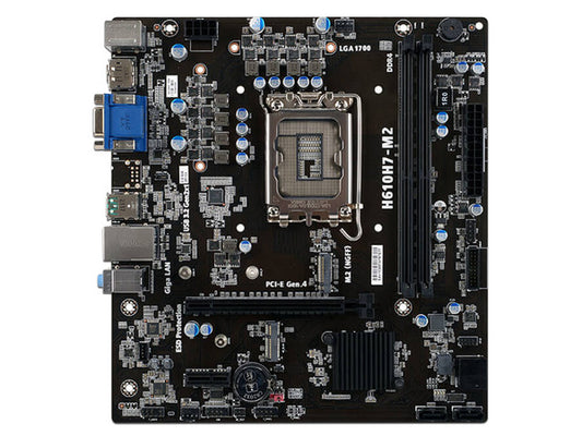 Mb Ecs H610 S-1700 12a Gen / 2x Ddr4 3200 / Pcie 4.0 / 4x Usb 3.2 / Hdmi / Dp / Matx / Gama Basica