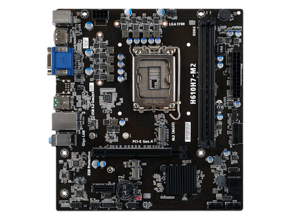 Mb Ecs H610 S-1700 12a Gen / 2x Ddr4 3200 / Pcie 4.0 / 4x Usb 3.2 / Hdmi / Dp / Matx / Gama Basica