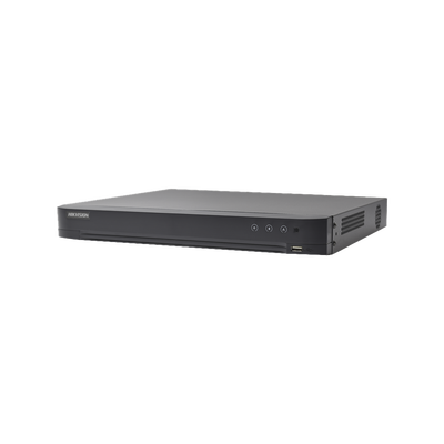 [Audio Bidireccional] DVR 32 Canales TurboHD + 8 Canales IP / 5 Megapixel Lite - 3K Lite / Acusense / Reconocimiento Facial  / Audio por Coaxitron / 2 Bahías de Disco Duro / H.265+ / Salida de Video en Full HD