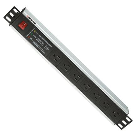 Barra Pdu,intellinet,207102,  7 Cont. Gab/rack 19 1.5u, Supresor De Picos, On/off