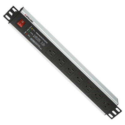 Barra Pdu,intellinet,207102,  7 Cont. Gab/rack 19 1.5u, Supresor De Picos, On/off