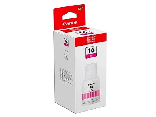 Botella De Tinta Canon Gi-16 Magenta,rendimiento 9,000 Paginas,compatible Maxify Gx7010,maxify Gx6010,maxify Gx5010
