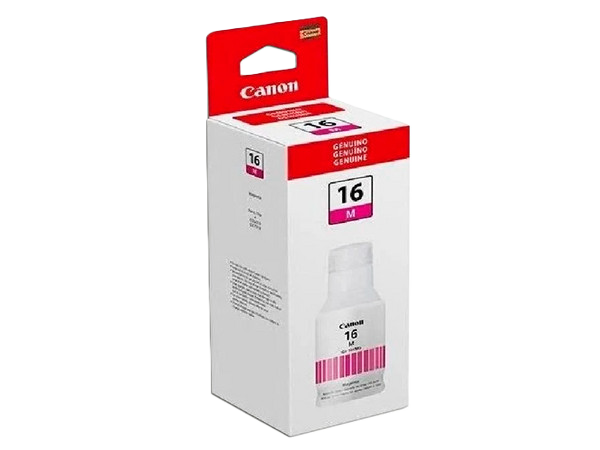 Botella De Tinta Canon Gi-16 Magenta,rendimiento 9,000 Paginas,compatible Maxify Gx7010,maxify Gx6010,maxify Gx5010