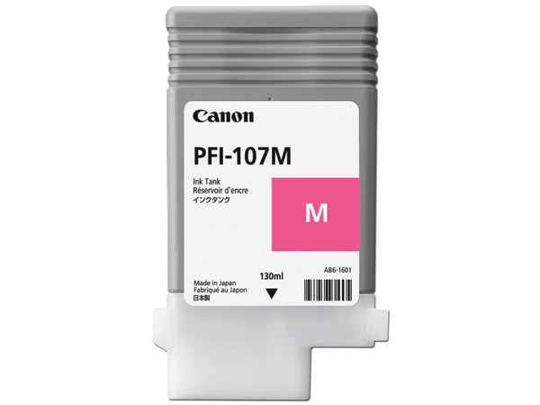Tanque De Tinta Canon Pfi-107 M Magenta,compatible Pro-2000,pro-4000,pr0-6000,pro-4000s,pro-6000s,pro-2100,pro-4100,pr0-6100,pro-4100s,pro-6100s,capacidad 130 Ml