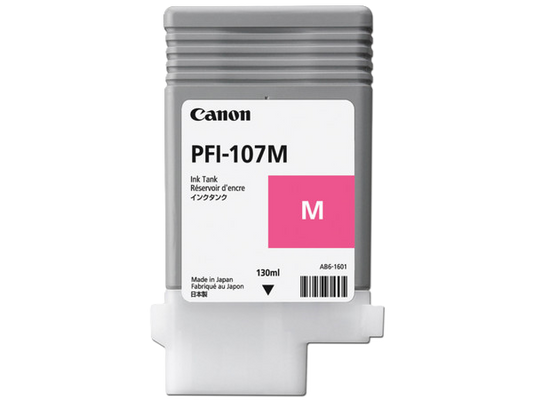 Tanque De Tinta Canon Pfi-107 M Magenta,compatible Pro-2000,pro-4000,pr0-6000,pro-4000s,pro-6000s,pro-2100,pro-4100,pr0-6100,pro-4100s,pro-6100s,capacidad 130 Ml