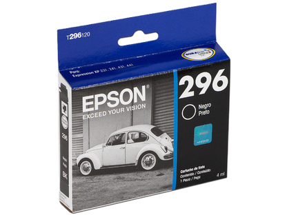 Cartucho Epson Modelo 296 Negro, Para Xp-231, Xp-431