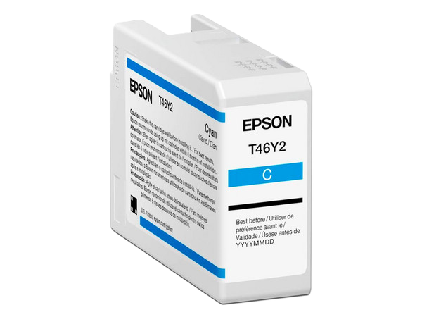 Cartucho Epson Modelo T46y Cyan, Para Plotter P900 50 Ml