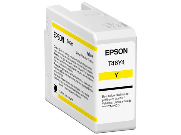 Cartucho Epson Modelo T46y Amarillo, Para Plotter P900 50 Ml
