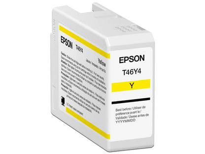 Cartucho Epson Modelo T46y Amarillo, Para Plotter P900 50 Ml