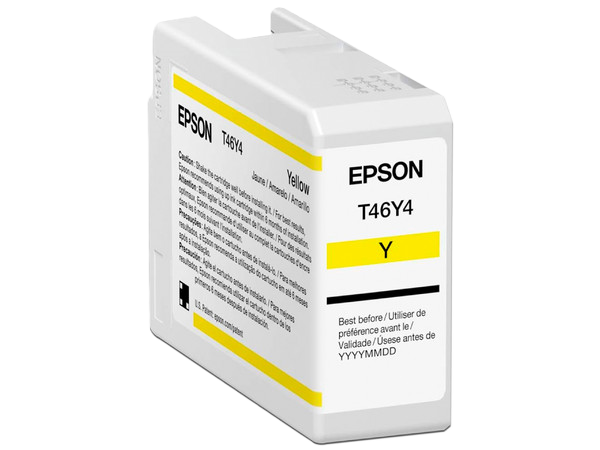 Cartucho Epson Modelo T46y Amarillo, Para Plotter P900 50 Ml