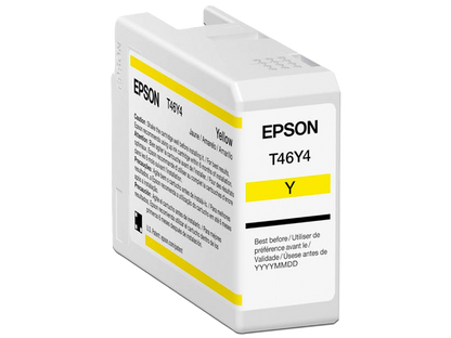 Cartucho Epson Modelo T46y Amarillo, Para Plotter P900 50 Ml